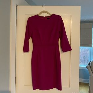 J. Crew sheath dress in fuschia